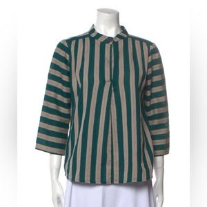 Ace & Jig Katherine Top - green striped - XS